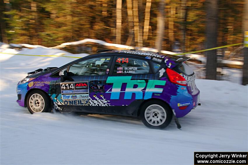 Imogen Thompson / Steve Harrell Ford Fiesta on SS15, Agren-Hunters II.