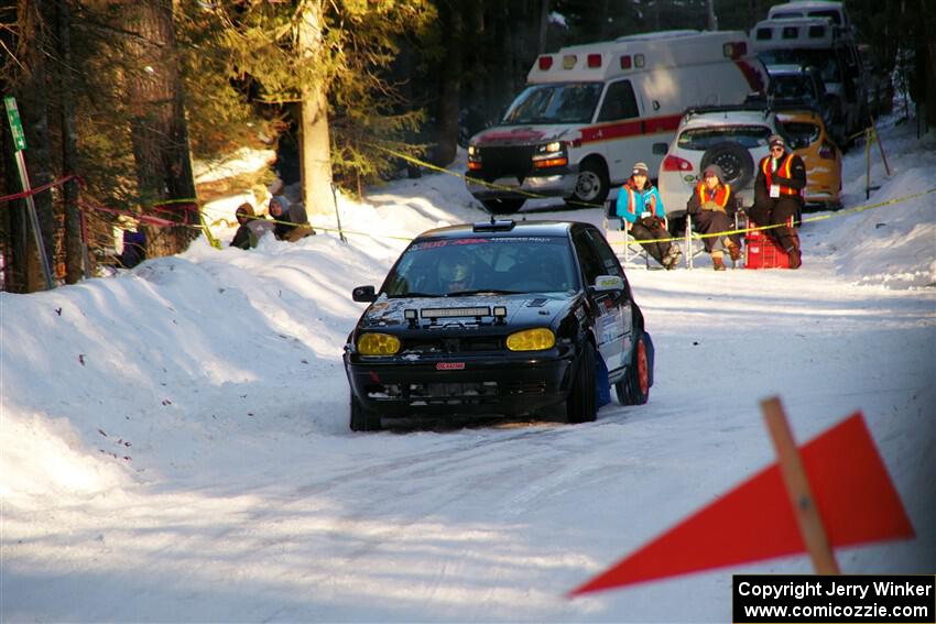 Chase Blakely / Mike Callaway VW GTI GLX on SS15, Agren-Hunters II.