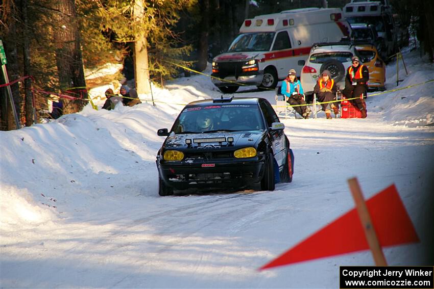Chase Blakely / Mike Callaway VW GTI GLX on SS15, Agren-Hunters II.