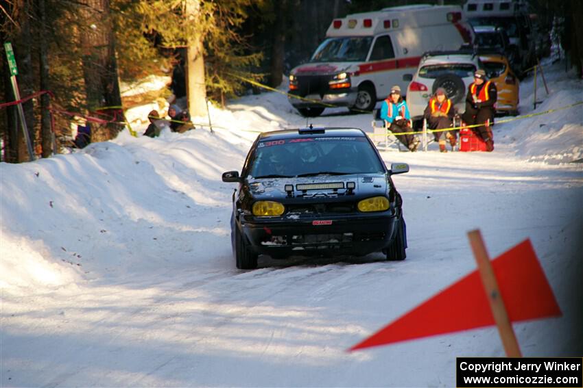 Chase Blakely / Mike Callaway VW GTI GLX on SS15, Agren-Hunters II.