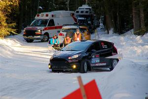 John Barnett / Lucas Laeser Ford Fiesta ST on SS15, Agren-Hunters II.