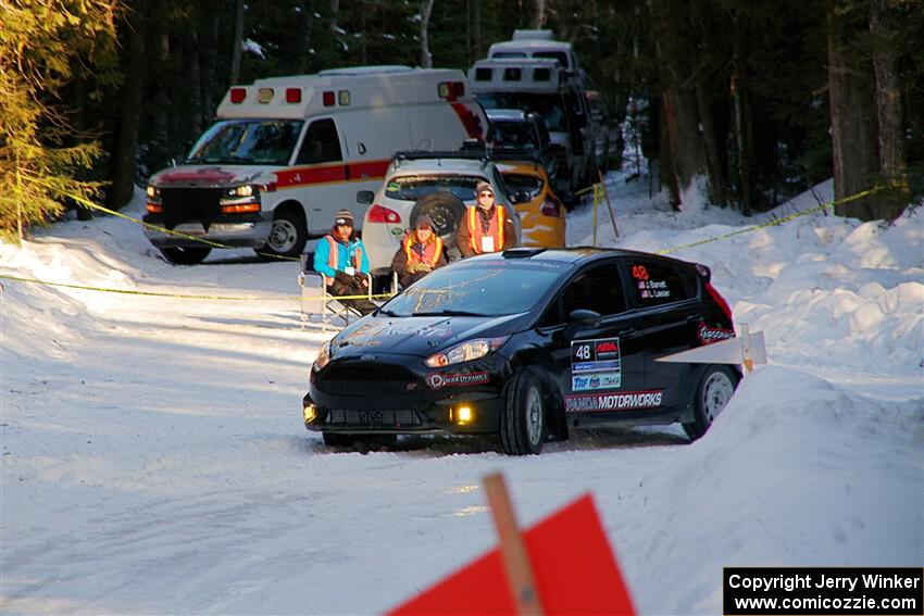 John Barnett / Lucas Laeser Ford Fiesta ST on SS15, Agren-Hunters II.