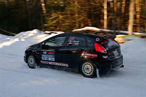 John Barnett / Lucas Laeser Ford Fiesta ST on SS15, Agren-Hunters II.