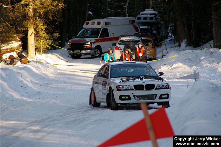 Steve Rowlands / Tessa Jordan BMW 330i on SS15, Agren-Hunters II.