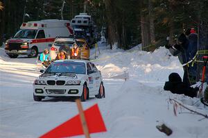 Steve Rowlands / Tessa Jordan BMW 330i on SS15, Agren-Hunters II.