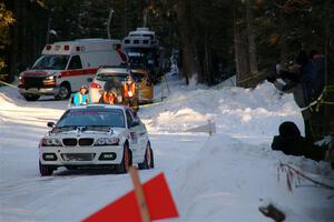 Steve Rowlands / Tessa Jordan BMW 330i on SS15, Agren-Hunters II.