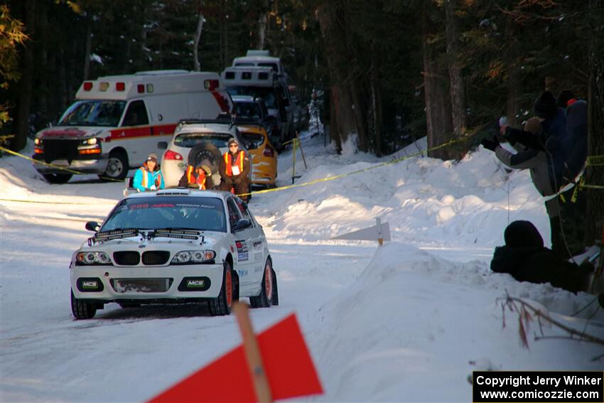 Steve Rowlands / Tessa Jordan BMW 330i on SS15, Agren-Hunters II.