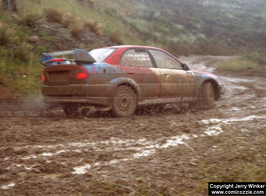 George Plsek / Jeff Burmeister Mitsubishi Lancer Evo 6 on Del Sur 2