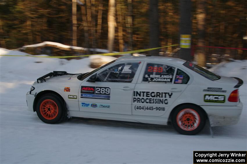 Steve Rowlands / Tessa Jordan BMW 330i on SS15, Agren-Hunters II.