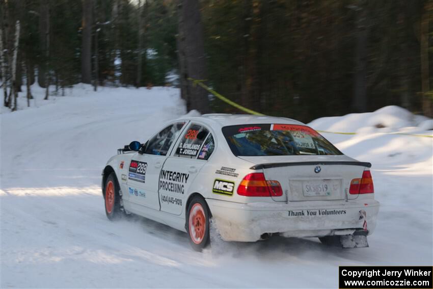 Steve Rowlands / Tessa Jordan BMW 330i on SS15, Agren-Hunters II.