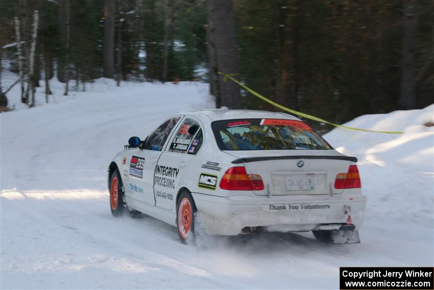 Steve Rowlands / Tessa Jordan BMW 330i on SS15, Agren-Hunters II.