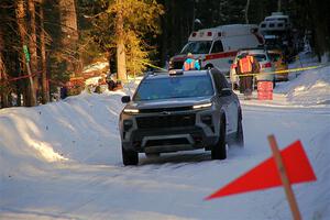 A Chevy Traverse SUV sweeps SS15, Agren-Hunters II.