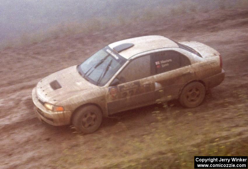 Julian Masters / Mustafa Samli Mitsubishi Mirage on Del Sur 2