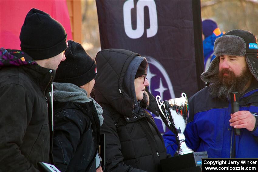 Chris Nonack and Sara Nonack were winners of the Krolikowski Kup, presented by Cindy Krolikowski.