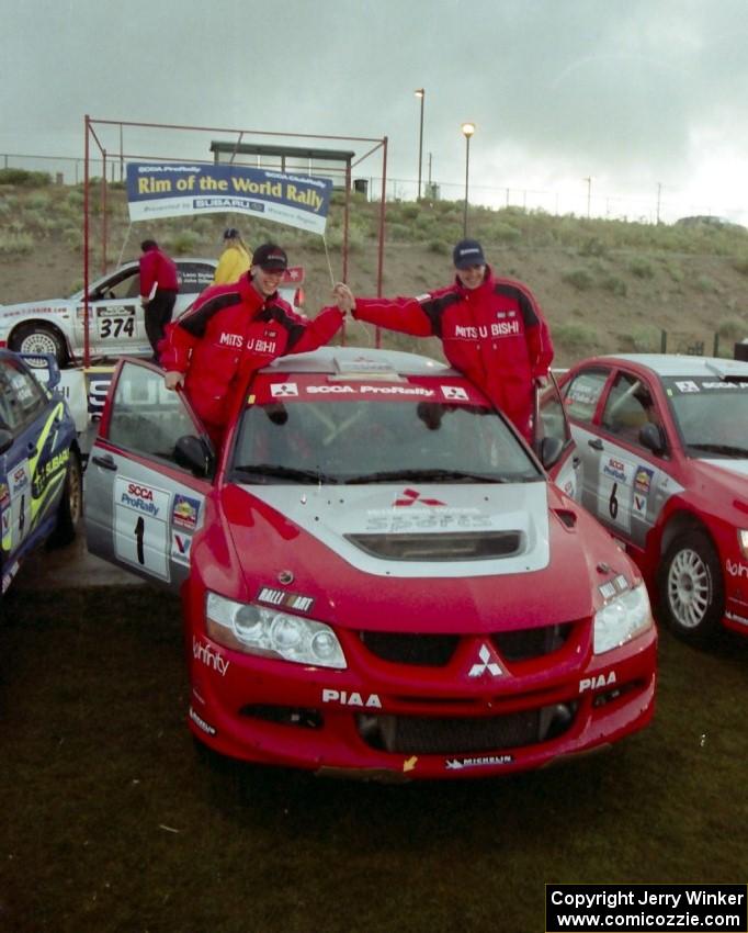 Winners: David Higgins / Daniel Barritt Mitsubishi Lancer Evo 8