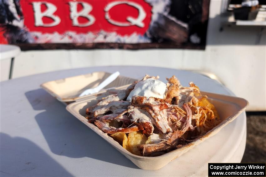 Authentic BBQ sold at Thursday night's RallyFest.