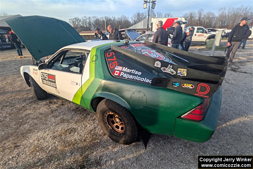 Chris Martise / Elisha Papanicolaou Chevy Camaro at Thursday night's RallyFest.