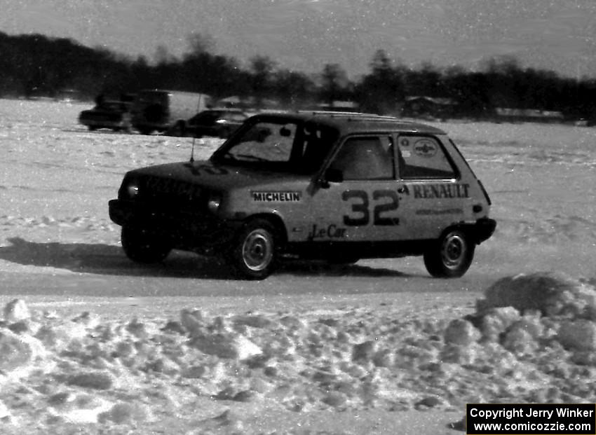 The Jerry Hansen / Bobby Archer Renault LeCar won the showroom stock enduro.