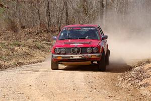 Levi Johnson / Griffin Johnson BMW 325e on SS1, Hazel Creek I.