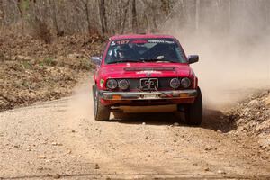 Levi Johnson / Griffin Johnson BMW 325e on SS1, Hazel Creek I.