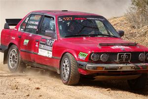 Levi Johnson / Griffin Johnson BMW 325e on SS1, Hazel Creek I.