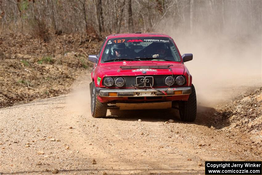 Levi Johnson / Griffin Johnson BMW 325e on SS1, Hazel Creek I.