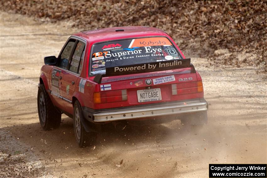 Levi Johnson / Griffin Johnson BMW 325e on SS1, Hazel Creek I.