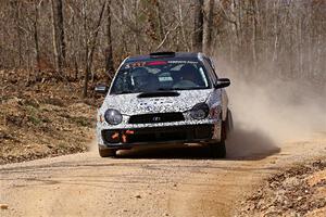 Peter Farrow / Michael Farrow Subaru WRX on SS1, Hazel Creek I.