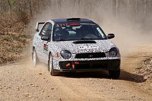 Peter Farrow / Michael Farrow Subaru WRX on SS1, Hazel Creek I.