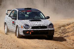 Peter Farrow / Michael Farrow Subaru WRX on SS1, Hazel Creek I.
