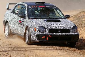 Peter Farrow / Michael Farrow Subaru WRX on SS1, Hazel Creek I.