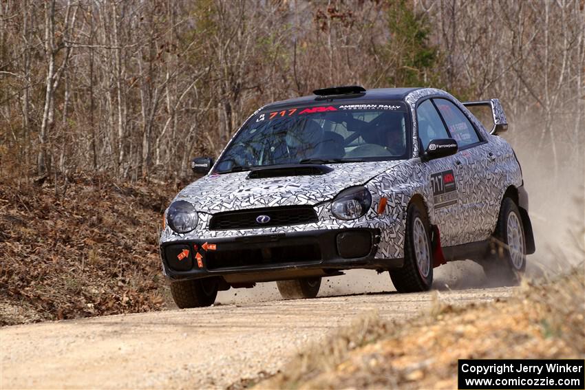 Peter Farrow / Michael Farrow Subaru WRX on SS1, Hazel Creek I.