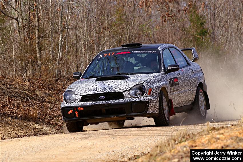 Peter Farrow / Michael Farrow Subaru WRX on SS1, Hazel Creek I.