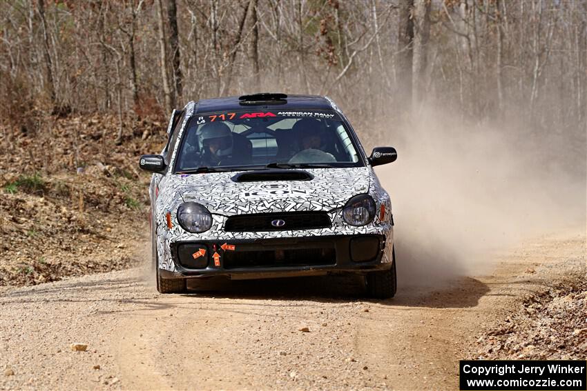Peter Farrow / Michael Farrow Subaru WRX on SS1, Hazel Creek I.