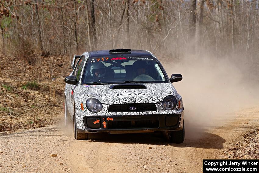 Peter Farrow / Michael Farrow Subaru WRX on SS1, Hazel Creek I.