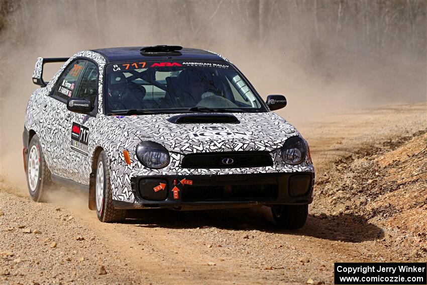 Peter Farrow / Michael Farrow Subaru WRX on SS1, Hazel Creek I.