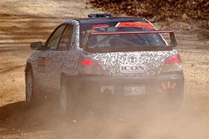 Peter Farrow / Michael Farrow Subaru WRX on SS1, Hazel Creek I.