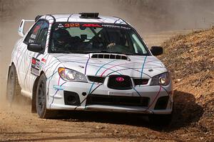 Ian McCarty / Hailey McCarty Subaru Impreza 2.5RS on SS1, Hazel Creek I.