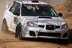 Ian McCarty / Hailey McCarty Subaru Impreza 2.5RS on SS1, Hazel Creek I.