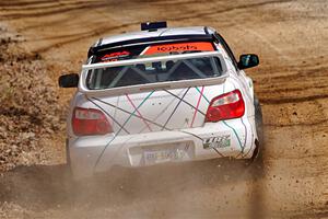 Ian McCarty / Hailey McCarty Subaru Impreza 2.5RS on SS1, Hazel Creek I.