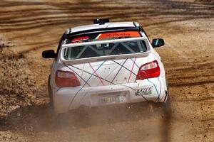 Ian McCarty / Hailey McCarty Subaru Impreza 2.5RS on SS1, Hazel Creek I.