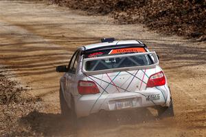 Ian McCarty / Hailey McCarty Subaru Impreza 2.5RS on SS1, Hazel Creek I.
