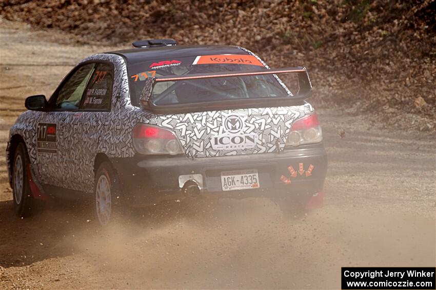 Peter Farrow / Michael Farrow Subaru WRX on SS1, Hazel Creek I.