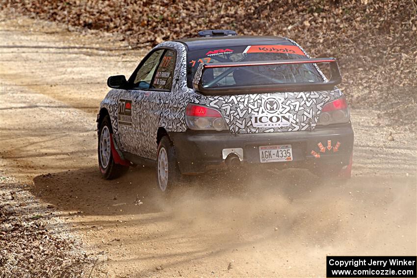 Peter Farrow / Michael Farrow Subaru WRX on SS1, Hazel Creek I.