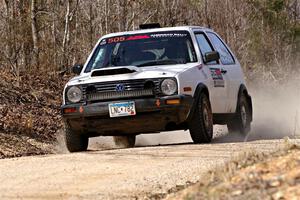 Josh Nykanen / Lars Anderson VW GTI on SS1, Hazel Creek I.