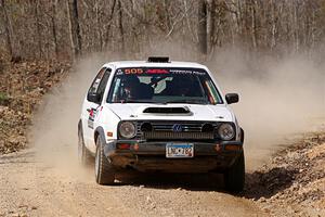 Josh Nykanen / Lars Anderson VW GTI on SS1, Hazel Creek I.