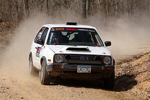 Josh Nykanen / Lars Anderson VW GTI on SS1, Hazel Creek I.