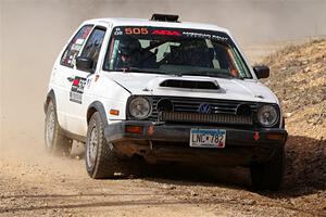 Josh Nykanen / Lars Anderson VW GTI on SS1, Hazel Creek I.