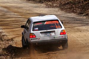 Josh Nykanen / Lars Anderson VW GTI on SS1, Hazel Creek I.