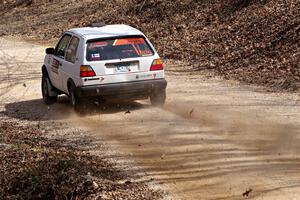Josh Nykanen / Lars Anderson VW GTI on SS1, Hazel Creek I.